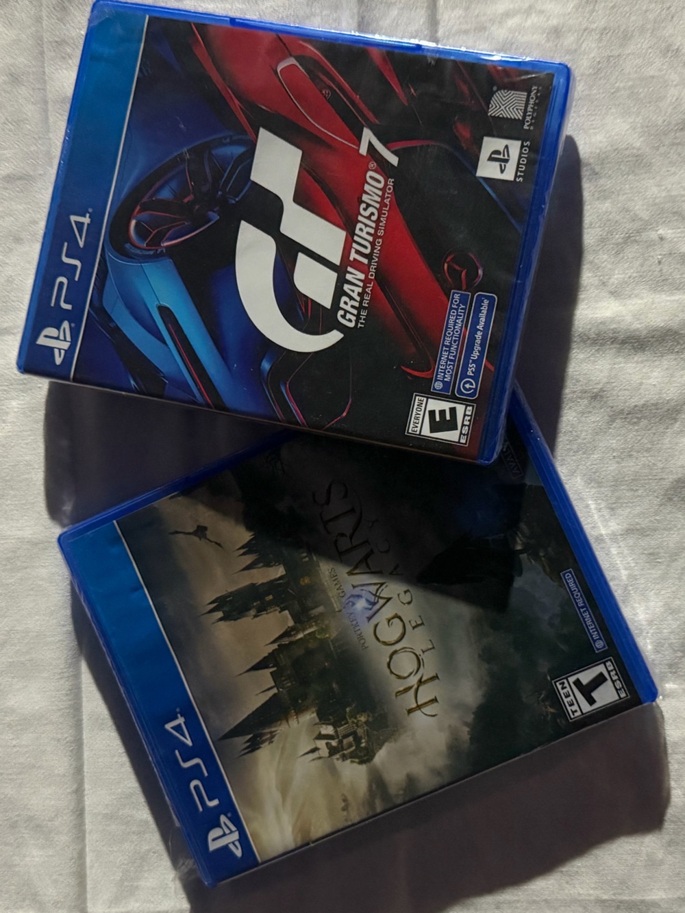 GT 7 Gran Turismo/ Hogwarts Legacy PS4 Game Bundle With PS5 Upgrade